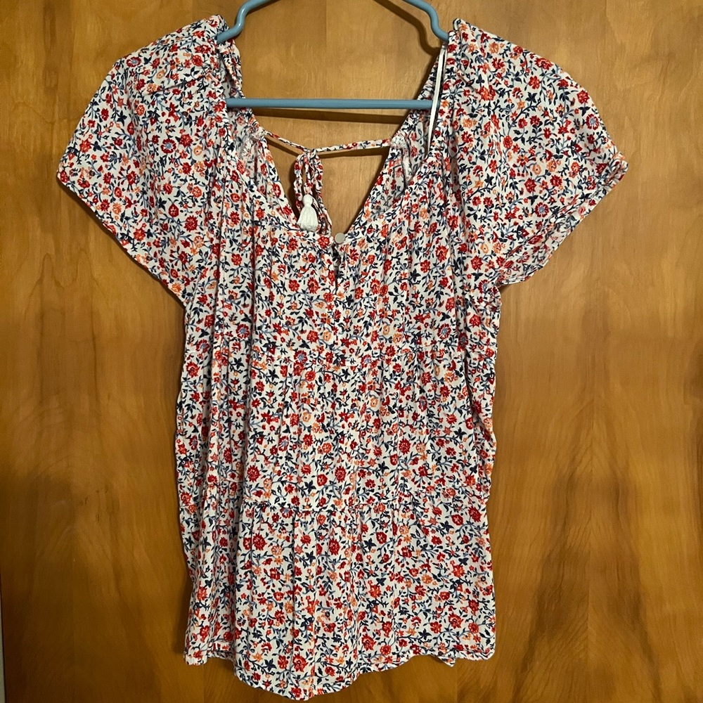 Old Navy, Small, Blouse, red white & blue